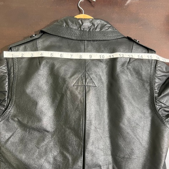 Vintage 80s Matrix Vampire Goth Long Leather Trench Coat Belted Black Korea - Picture 8 of 16